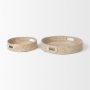 70233 - Kalama Set of 2 Large Round Seagrass Trays w/ Handles  