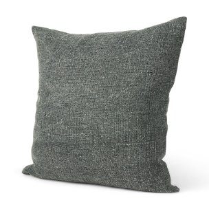 Jack 22x22 Green Linen Square Decorative Pillow Cover