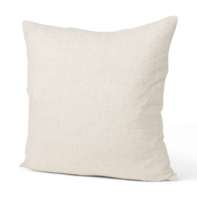 70333 - Jacklyn 22x22 Cream Linen Square Decorative Pillow Cover