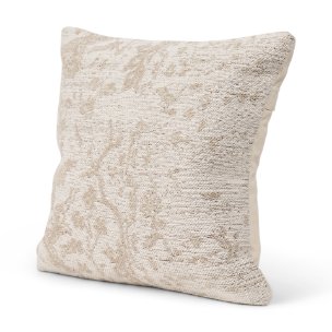 Khloe 20x20 Cream Square Pillow Cover