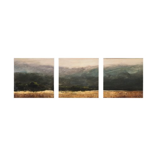 102507-S - Haze Landscape by Mercana Studio a Hand Embellished Textured Canvas