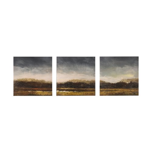 102508-L - Rainy Landscape by Mercana Studio a Hand Embellished Textured Canvas