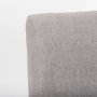 68195 - Palisades Grey Fabric Wrap Brown Wooden Frame Dining Chair