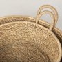 70224 - Ayanna Set of 2 Deep Nesting Seagrass Baskets w/ Handles