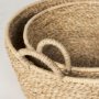 70224 - Ayanna Set of 2 Deep Nesting Seagrass Baskets w/ Handles