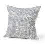 70319 - Jennelle 22x22 Cream w/ Indigo Print Linen Square Pillow Cover