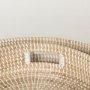 70233 - Kalama Set of 2 Large Round Seagrass Trays w/ Handles  