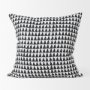 70309 - Jolie 22x22 Cream w/ Black Print Linen Square Pillow Cover