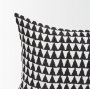 70310 - Jolie Cream w/ Black Print Linen Lumbar Pillow Cover