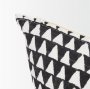 70310 - Jolie Cream w/ Black Print Linen Lumbar Pillow Cover