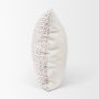 70311 - Jayden Cream w/ Merlot Print Linen Square Pillow Cover