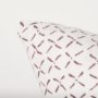 70311 - Jayden Cream w/ Merlot Print Linen Square Pillow Cover