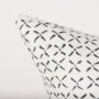 70313 - Jayden 22x22 Cream w/ Black Print Linen Square Pillow Cover