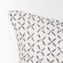 70314 - Jayden 14x26 Cream w/ Black Print Linen Lumbar Pillow Cover