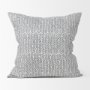 70319 - Jennelle 22x22 Cream w/ Indigo Print Linen Square Pillow Cover