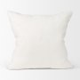 70319 - Jennelle 22x22 Cream w/ Indigo Print Linen Square Pillow Cover