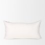70322 - Jenna 14x26 Cream/Black Print Linen Lumbar Decorative Pillow Cover