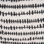 70322 - Jenna 14x26 Cream/Black Print Linen Lumbar Decorative Pillow Cover