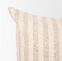 70326 - Jace 16x28 Cream w/ Beige Stripe Lumbar Decorative Pillow Cover