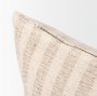 70326 - Jace 16x28 Cream w/ Beige Stripe Lumbar Decorative Pillow Cover