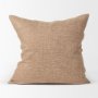 70330 - Jacklyn Brown Linen Square Decorative Pillow Cover