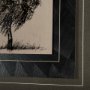 14719 - Tree Drawing II by Mercana Studio a Hand Embellished Textured Framed Art Print Matted under Glass