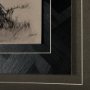 14720 - Tree Drawing III by Mercana Studio a Hand Embellished Textured Framed Art Print Matted under Glass