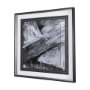 14751 - Black Composition I by Mercana Studio Hand Embellished Textured Framed Art Print Matted under Glass
