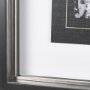 14751 - Black Composition I by Mercana Studio Hand Embellished Textured Framed Art Print Matted under Glass