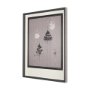 14748 - Rain of Feather Warm Gray by Mercana Studio Hand Embellished Framed Art Print Matted under Glass
