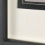 14748 - Rain of Feather Warm Gray by Mercana Studio Hand Embellished Framed Art Print Matted under Glass