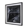 14752 - Black Composition II by Mercana Studio Hand Embellished Textured Framed Art Print Matted under Glass
