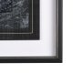 14752 - Black Composition II by Mercana Studio Hand Embellished Textured Framed Art Print Matted under Glass