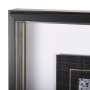 14752 - Black Composition II by Mercana Studio Hand Embellished Textured Framed Art Print Matted under Glass