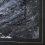 14752 - Black Composition II by Mercana Studio Hand Embellished Textured Framed Art Print Matted under Glass