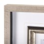 14769 - Black Strokes III by Mercana Studio a Hand Embellished Textured Framed Art Print Matted under Glass