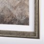 14769 - Black Strokes III by Mercana Studio a Hand Embellished Textured Framed Art Print Matted under Glass