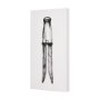 102426-L - Vintage Cloth Peg I by Mercana Studio a Hand Embellished Textured Canvas