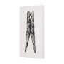 102427-S - Vintage Cloth Peg II by Mercana Studio a Hand Embellished Textured Canvas