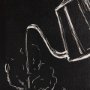 102433-L - Coffee Maker Study by Mercana Studio a Hand Embellished Textured Canvas
