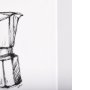 102435-L - Stove Top Espresso Maker by Mercana Studio a Hand Embellished Textured Canvas