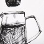 102437-S - Pour Over  by Mercana Studio a Hand Embellished Textured Canvas
