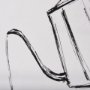 102438-S - Gooseneck Kettle by Mercana Studio a Hand Embellished Textured Canvas