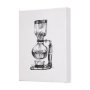 102439-S - Siphon Coffee Maker by Mercana Studio a Hand Embellished Textured Canvas