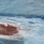 102441-L - Cloud Bay I by Mercana Studio a Hand Embellished Textured Canvas