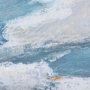 102442-L - Cloud Bay II by Mercana Studio a Hand Embellished Textured Canvas