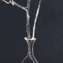 102448-S - Ikebana Dark II by Mercana Studio a Hand Embellished Textured Canvas