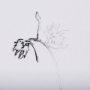 102450-S - Ikebana Light II by Mercana Studio a Hand Embellished Textured Canvas