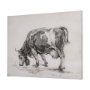 102456-S - Old West Collection IV (Cow Sketch) by Mercana Studio a Hand Embellished Textured Canvas