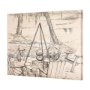 102481-L - Fireside I by Mercana Studio a Hand Embellished Textured Canvas
